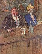 Henri de toulouse-lautrec Die Bar painting